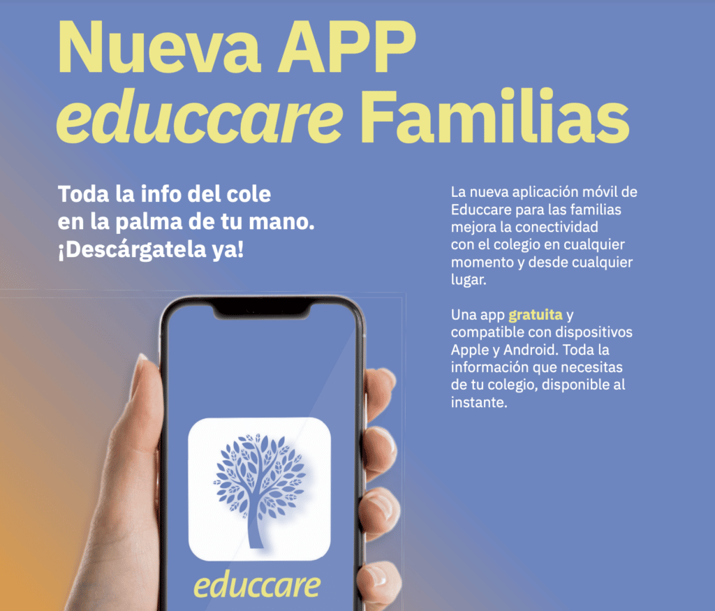 Nueva App de Educcare para las familias